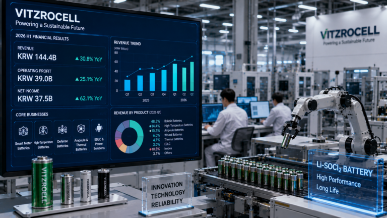 Vitzrocell earnings growth supported by lithium battery manufacturing and specialized battery demand